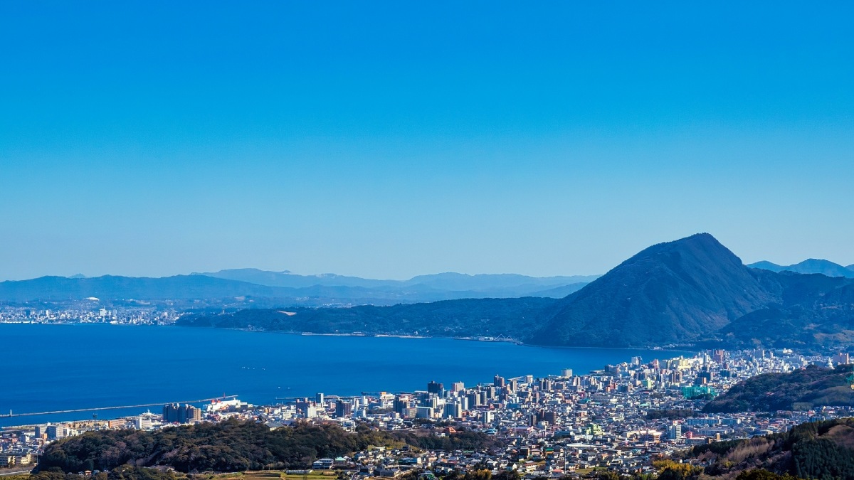 別府温泉の風景