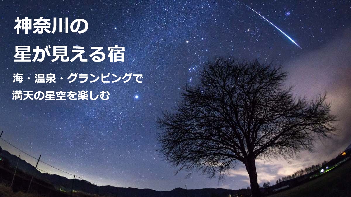 神奈川の星が見える宿 海・温泉・グランピングで満天の星空を楽しむ
